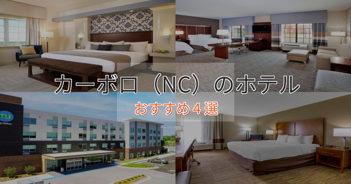 駅近便利カーボロ（NC）ホテル完全ガイド4選【2025年版】