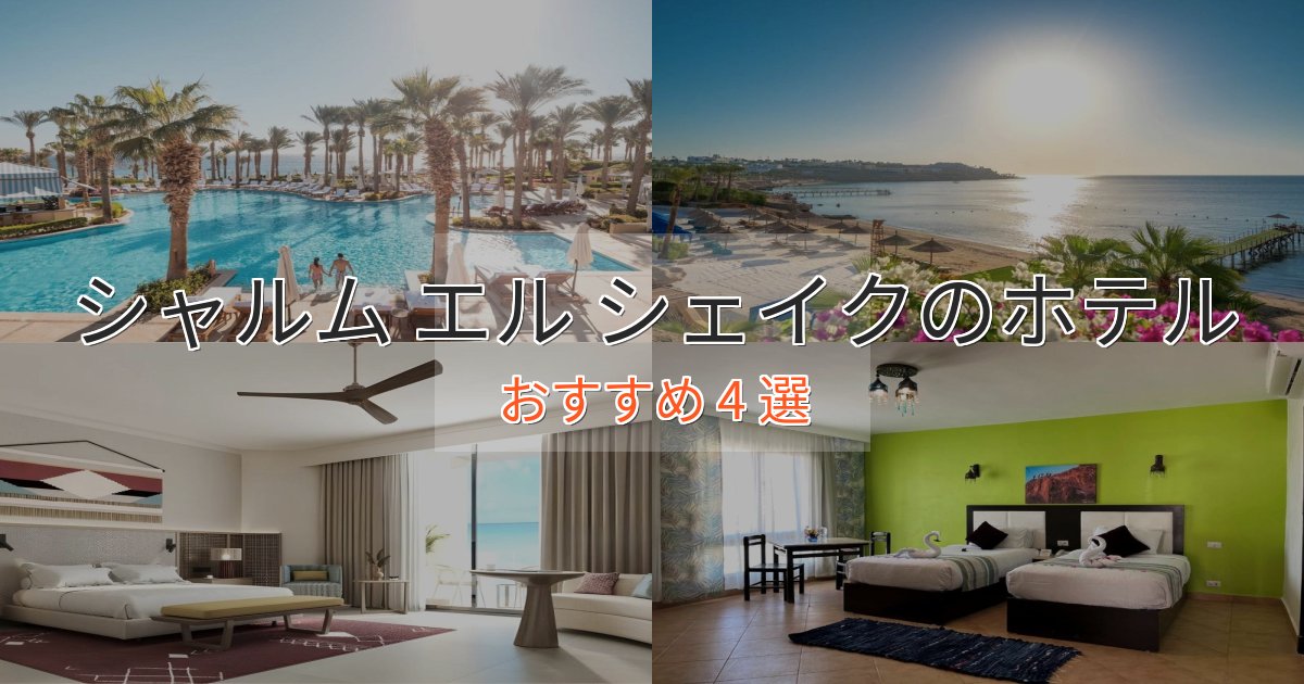 《限定特典付き》立地最高シャルム エル シェイクのスタイリッシュホテル4選【モダン空間】