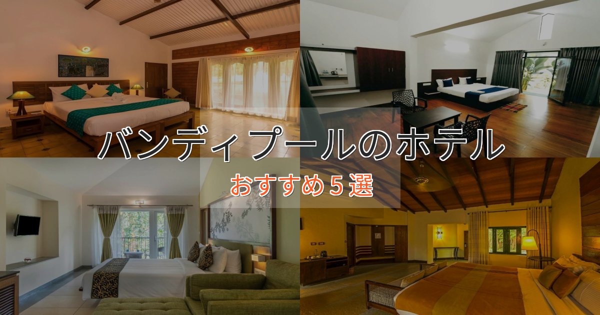 上質な空間バンディプールホテル完全ガイド5選【2025年版】