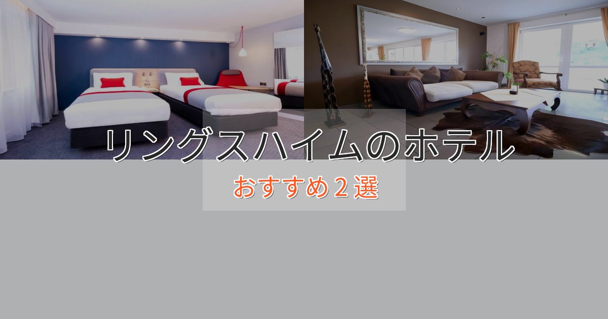 駅近便利リングスハイムのラグジュアリーホテル2選【厳選】