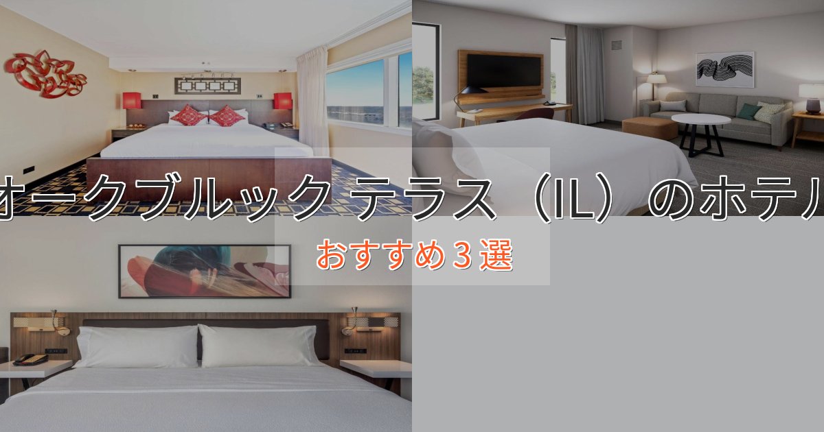 洗練されたオークブルック テラス(IL)のスタイリッシュホテル3選【モダン空間】 洗練されたオークブルック テラス(IL)のスタイリッシュホテル3選【モダン空間】