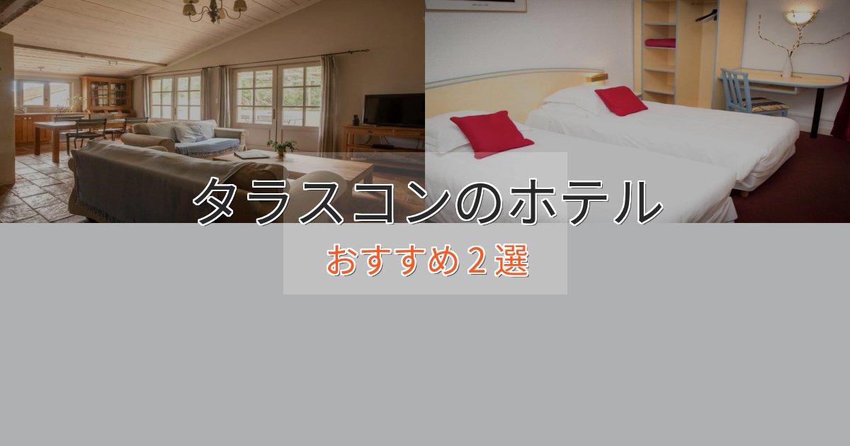 観光に便利なタラスコンのスタイリッシュホテル2選【モダン空間】